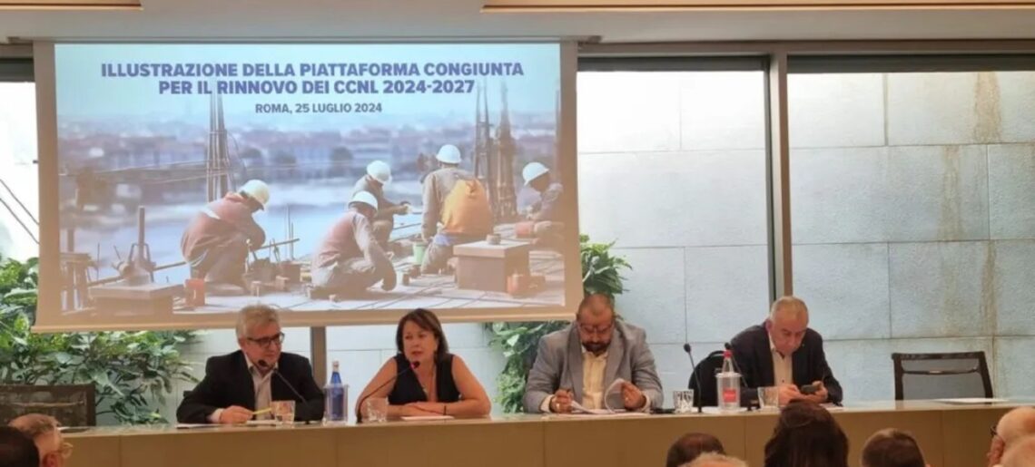 Contratto edilizia presentato alle associazioni datoriali: “Via a trattativa, salario al centro”