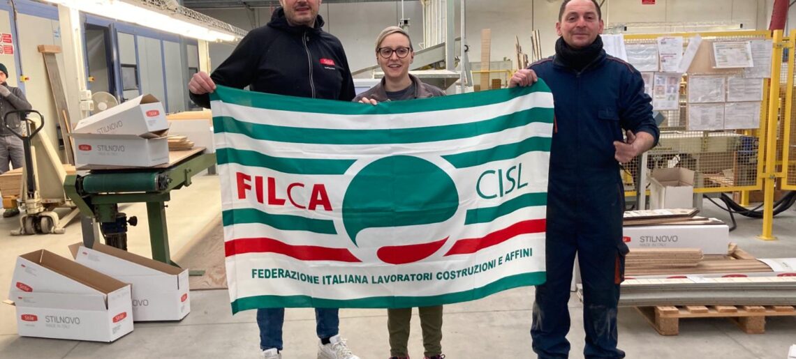 Filca Cisl, successo pieno nelle elezioni per le Rsu alla Stile Pavimenti